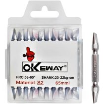 نوک پیچ گوشتی سردریلی دوسر تخت 6.5 سانت OKEWAY