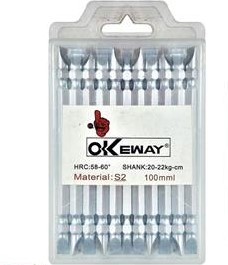 نوک پیچ گوشتی سردریلی تخت و چهارسو 10 سانت OKEWAY