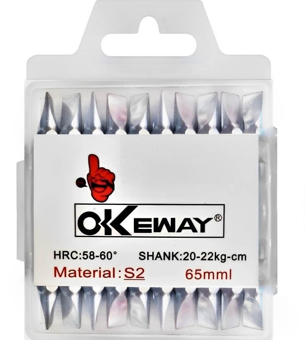 نوک پیچ گوشتی سردریلی ستارهای T20-T30 کوتاه 6.5 سانت OKEWAY